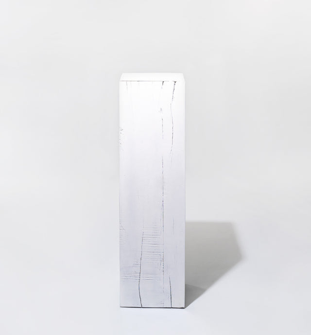 Argent Peak Stained  Wood Pedestal