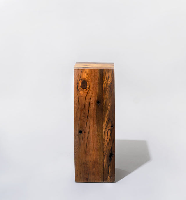 Umber Peak Wood Stained Pedestal